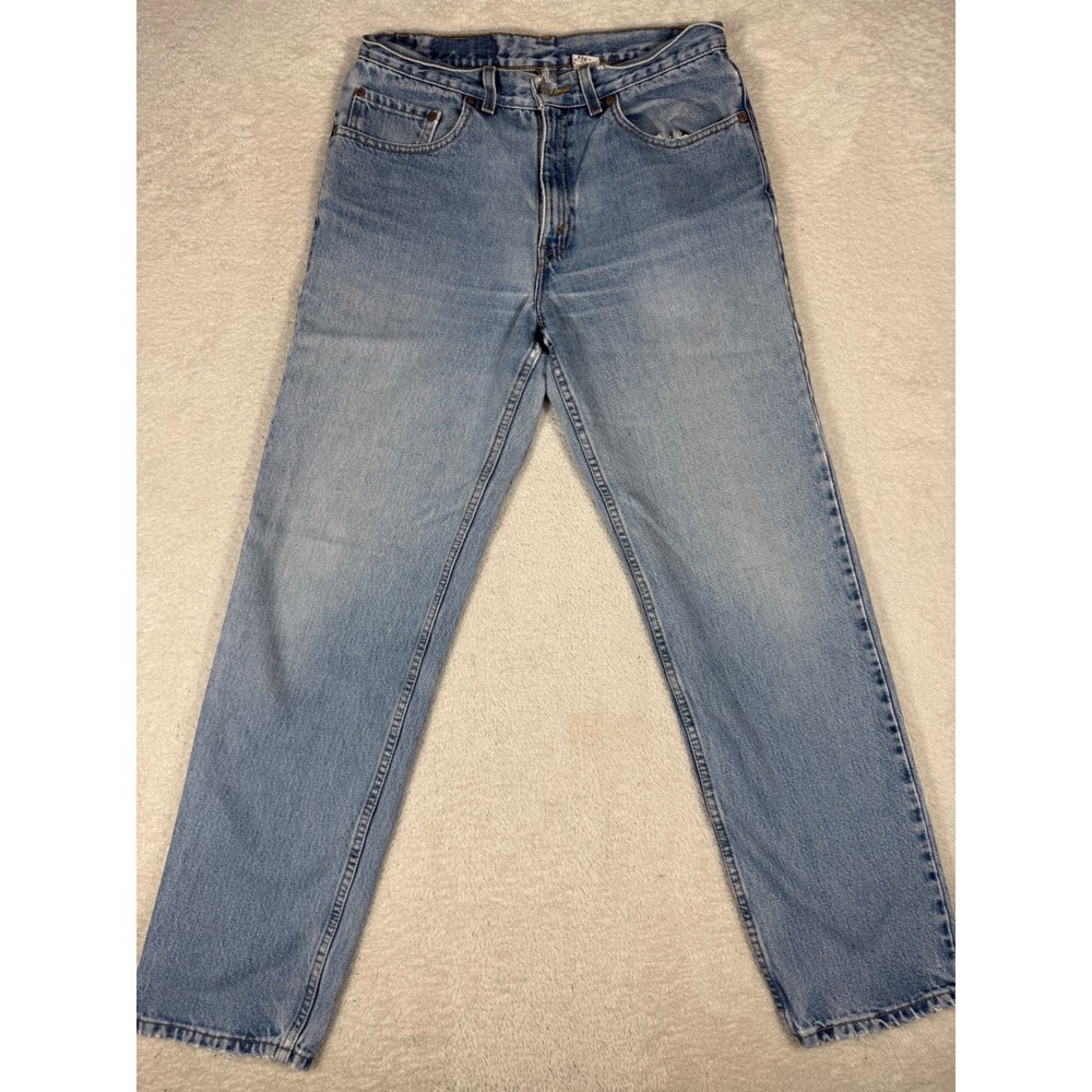 Levi's 550 Relaxed Fit Jeans Mens 33x32 Light Wash Good Vintage Made in USA 90s